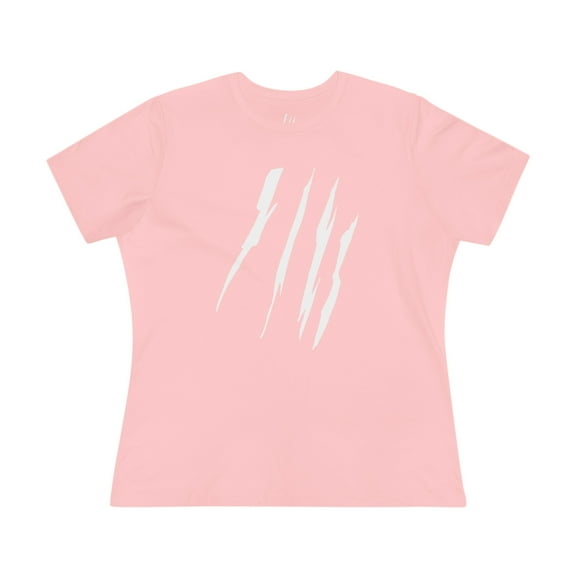 Effete Feline Claw Marks Scratch Women Cotton Tee