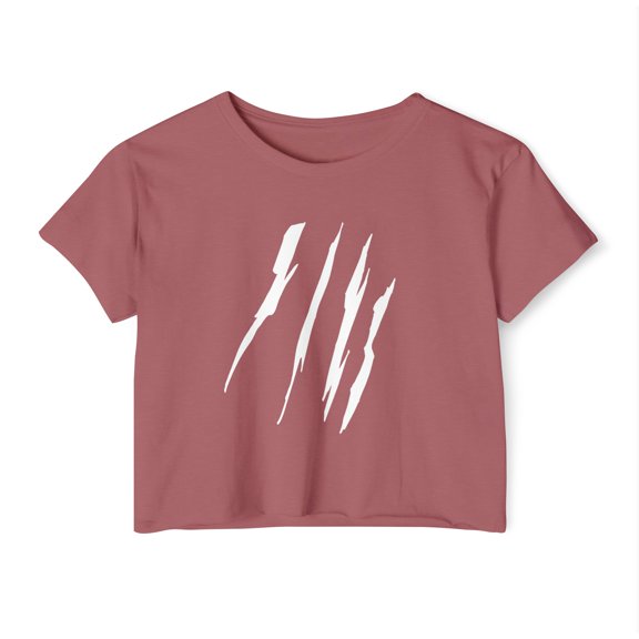 Effete Feline Claw Marks Scratch Women Festival Crop Top