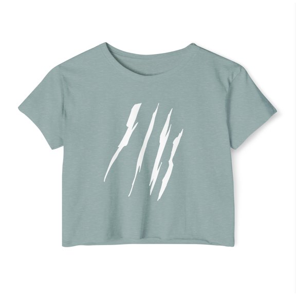 Effete Feline Claw Marks Scratch Women Festival Crop Top