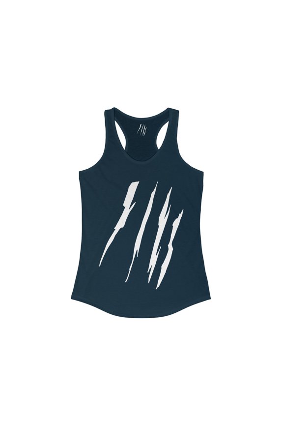 Effete Feline Claw Marks Scratch Women Ideal Racerback Tank