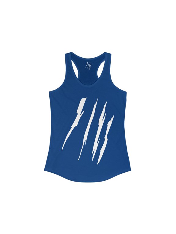 Effete Feline Claw Marks Scratch Women Ideal Racerback Tank