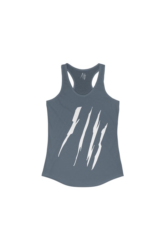 Effete Feline Claw Marks Scratch Women Ideal Racerback Tank