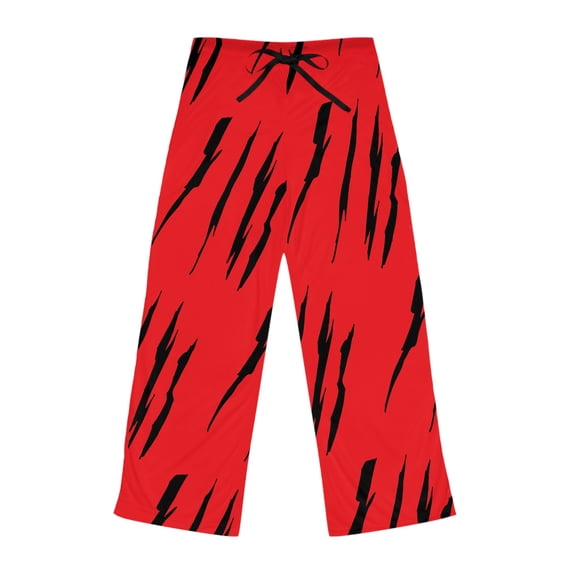 Effete Feline Claw Marks Scratch Women Pajama Pants (AOP)