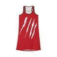 thumbnail image 1 of Effete Feline Claw Marks Scratch Women Racerback Dress (AOP), 1 of 6