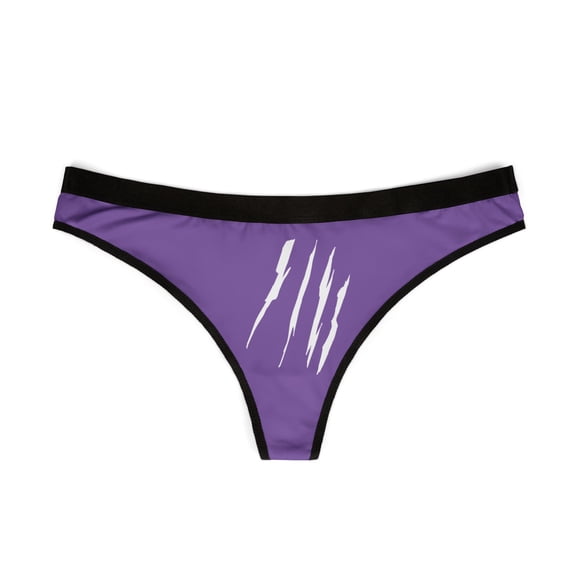 Effete Feline Claw Marks Scratch Women Thongs (AOP)