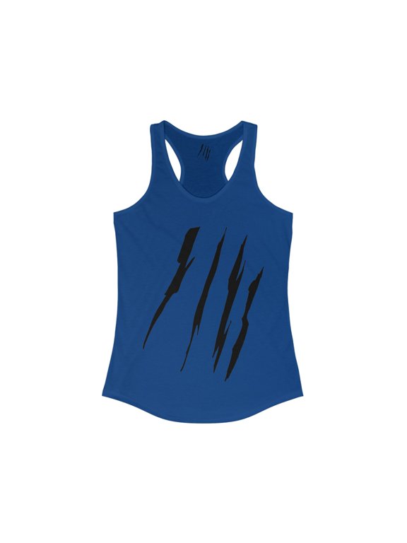 Effete Feline Claw Marks Scratch Women Ideal Racerback Tank