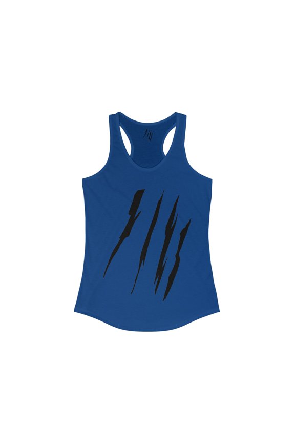Effete Feline Claw Marks Scratch Women Ideal Racerback Tank