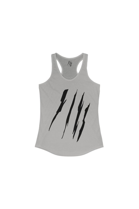 Effete Feline Claw Marks Scratch Women Ideal Racerback Tank
