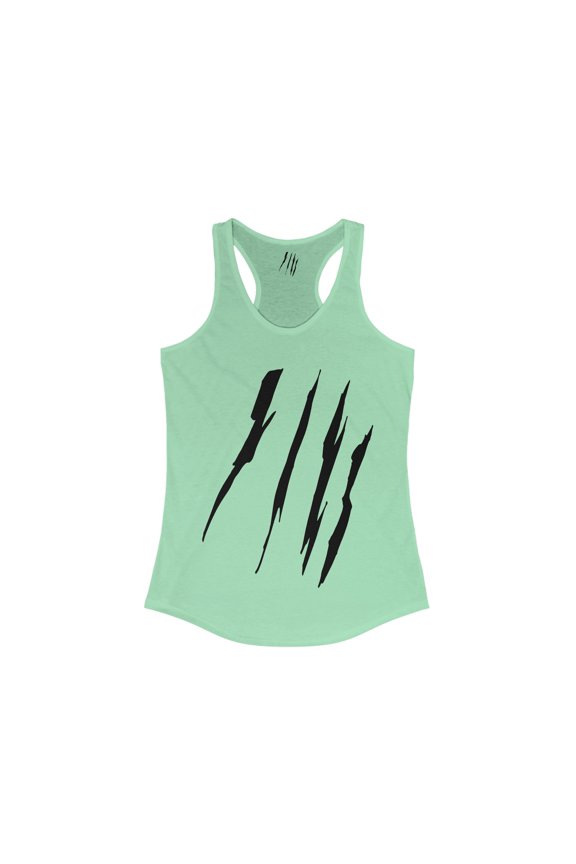 Effete Feline Claw Marks Scratch Women Ideal Racerback Tank