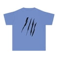 thumbnail image 1 of Effete Feline Claw Marks Scratch Youth Midweight Tee, 1 of 3