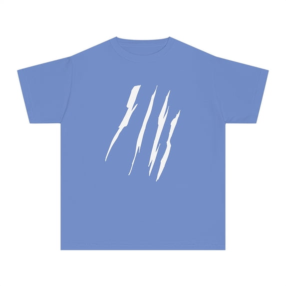 Effete Feline Claw Marks Scratch Youth Midweight Tee