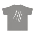 thumbnail image 1 of Effete Feline Claw Marks Scratch Youth Midweight Tee, 1 of 3