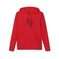 thumbnail image 1 of Effete Feline Claw Marks Scratch adidas® Unisex Fleece Hoodie, 1 of 4