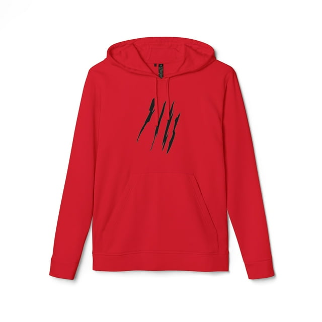 Effete Feline Claw Marks Scratch adidas® Unisex Fleece Hoodie