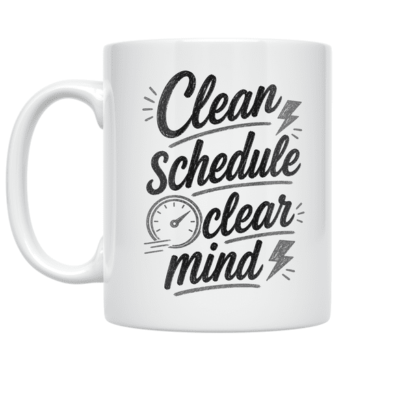 Efficiency Focus Design - Productivity Enthusiast - 11 oz Ceramic Coffee Mug