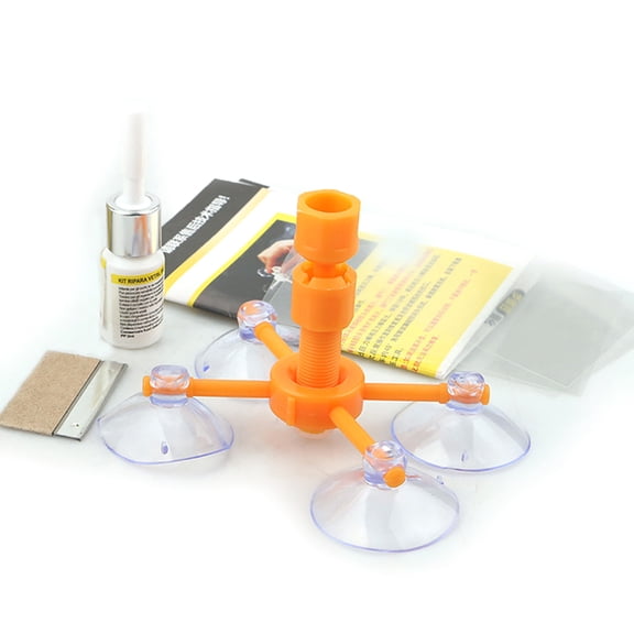 Efficiency Glass Repair Set Windscreen Repair Set with Suction Cup Quick Fixing Windshield Chip Repair Set