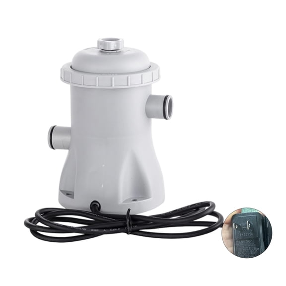 Efficiency Pool Filtration Systems 330GPH Flows Rate Filter Pumps with Energy Efficient Motor For Continuous Water Cleaning