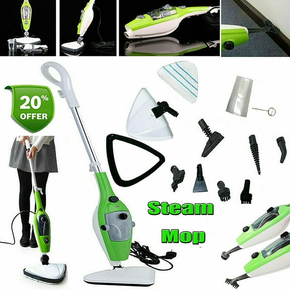 Efficient 10-in-1 Steam Mop: Ultimate Floor Cleaner for Hardwood Floors, Tiles, Carpets, and Windows