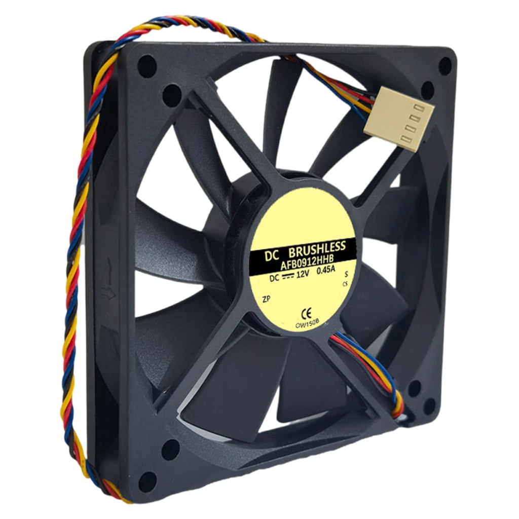 Efficient 12V 90x90x15mm Computer Fan with PWM Speeds Control and 52CFM