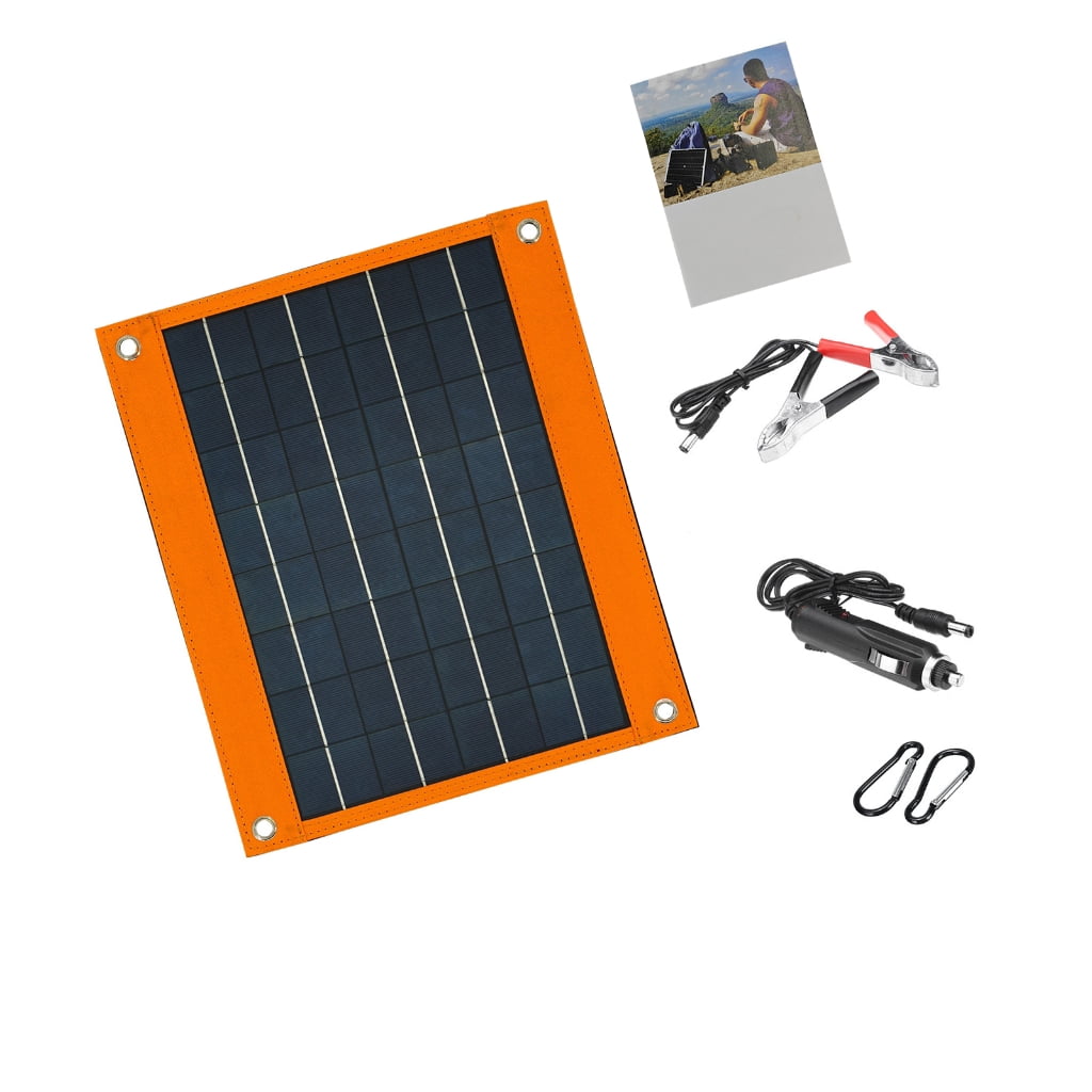 Solar 16w AOOOWER High Efficiency 18V 16W Solar Panel Charger For Backpacking ...
