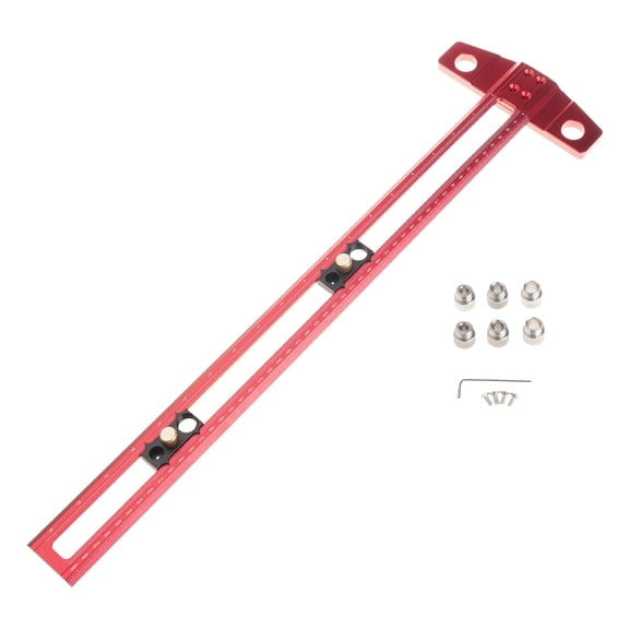 Efficient 2 in 1 Carpenter's Ruler Positioning Scoring Ruler for Exact Marking in Engineering and Home Improvement Tasks