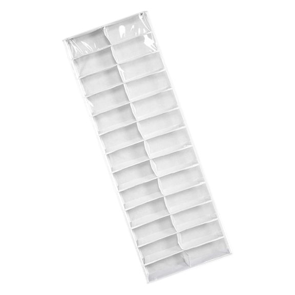 Efficient 26 Pocket Not Woven Fabric Door Planner With Clear Pouches For Sweatshirts Clothing Storage Space Saving