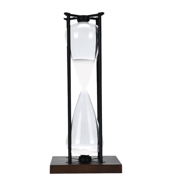 Efficient 30/60Minute Sand Timer in Wood Base for Meditations and Concentration