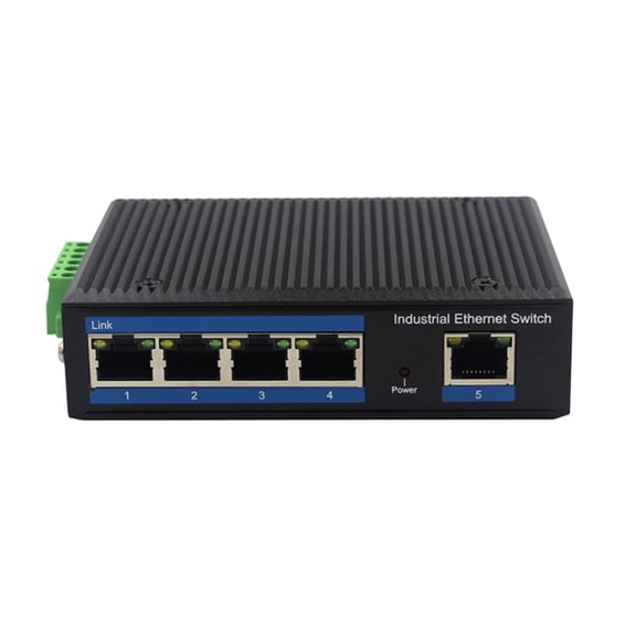 Efficient 5 Port Gigabit Metal Switcher With Low Design And Industrial Protections For Offices Use