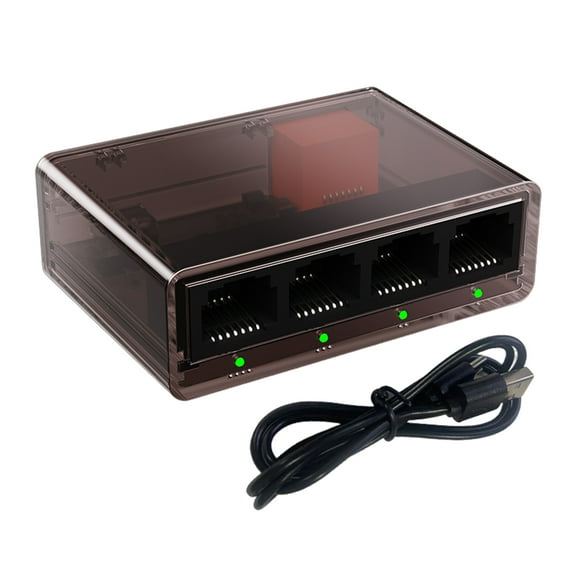 Efficient 5 Port Gigabit Networking Switcher With Integrated High Capacity Buffering For Low Latency