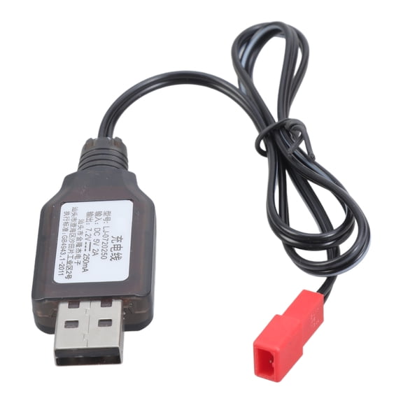 Efficient 7.2V 2Pin Plug Charging Cable Wire Build In Safety Features for Electric Toy Remote Controlled Robot