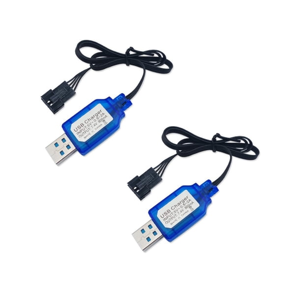 Efficient 7.4V USB Charging Cable for Vehicles SM2.0 3Ps 4P XHs 3Ps Connectors Short Circuits Protections