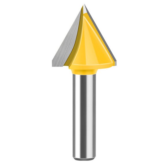 Efficient 8mm Shank V Flute Router Bit End Mill With 60 To 150 Degree Option for Profession Woodworking Project