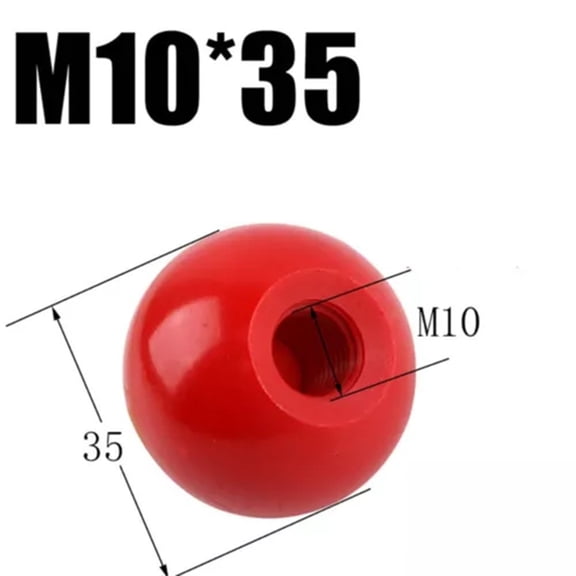 Efficient And Versatile Machine Tool Handle Ball Nut For Various Industries M10-35Bakelite Red YIWEI