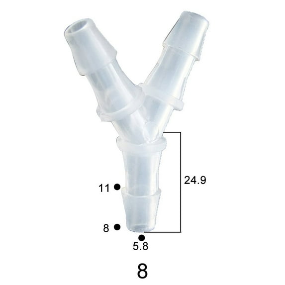 Efficient And Y-Shaped Tee Connector Hose Barb Fitting For Drip