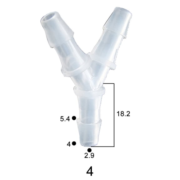 Efficient And Y-Shaped Tee Connector Hose Barb Fitting For Drip