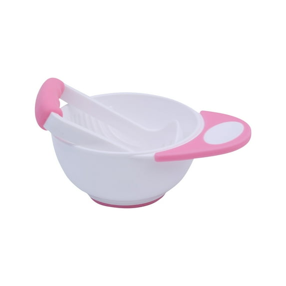 Efficient Baby Food Grinding Bowl Set Gentle Vegetable Puree Masher Utensil With Ergonomic Handle For Toddler Meal Preparation