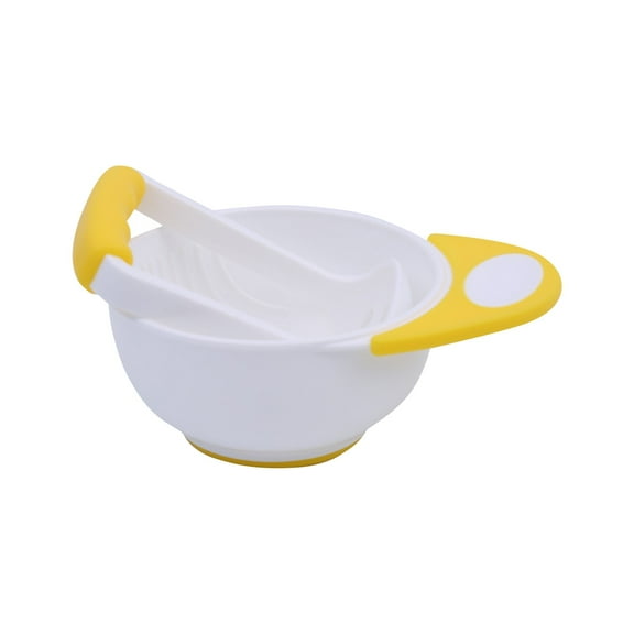Efficient Baby Food Grinding Bowl Set Gentle Vegetable Puree Masher Utensil With Ergonomic Handle For Toddler Meal Preparation