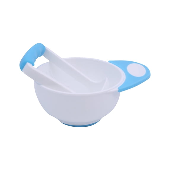 Efficient Baby Food Preparation Set Gentle Vegetable Puree Masher And Grinding Bowl For Toddler Meals