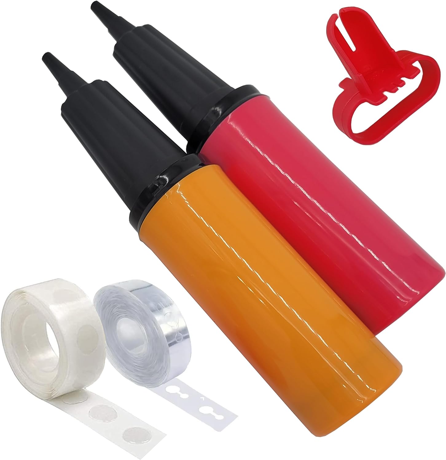 Efficient Balloon Pump Handheld Kit 2Way Manual Dual Action Inflator Air Pump for Balloons