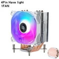 thumbnail image 1 of Efficient CPU Processor Cooler Fan PC Radiator Air-cooled 120mm 4/6 Tower style Heat Pipe Installing LGA2011 x79 x99 E5 2066 PWM, 1 of 6