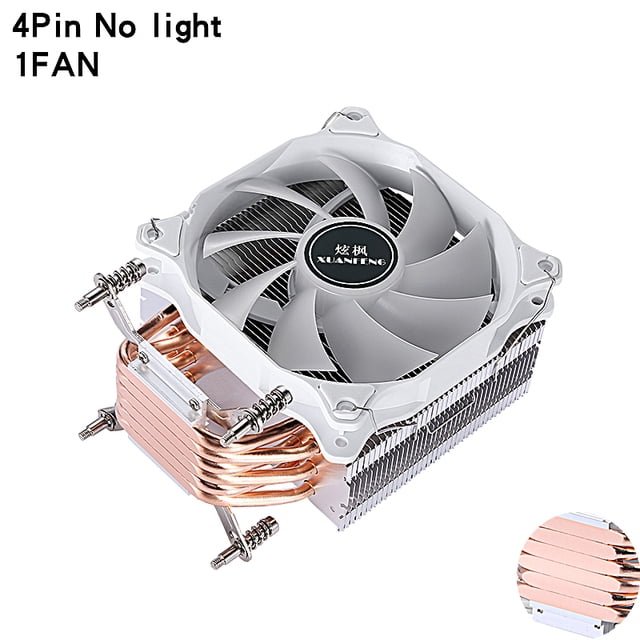 Efficient CPU Processor Cooler Fan PC Radiator Air-cooled 120mm 4/6 ...