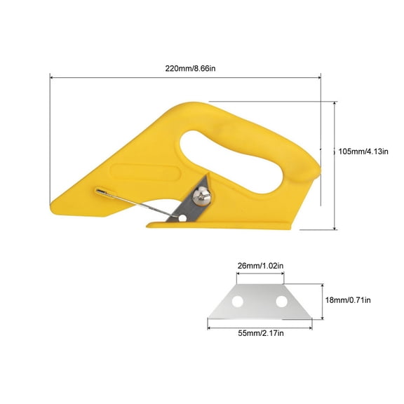 Efficient Carpet Fitting Tool, Multifunctional ABS Cutter For Quick, Safe Easy Installation