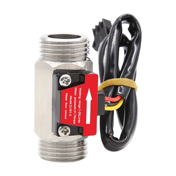 Efficient Channel Water Flows Sensors Portable 1/2In Pipe Water Flows Sensors Stainless Steel Flowmeter Control