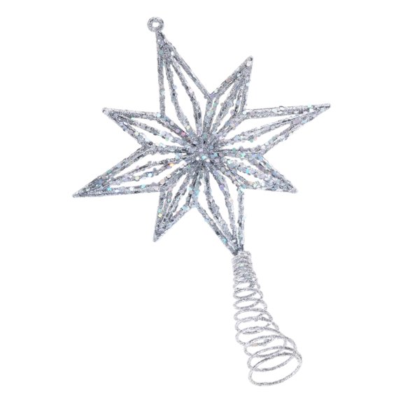 Efficient Christmas Tree Toppers Star Ornament Crafted From Sturdy Metal With Stable Base Designs