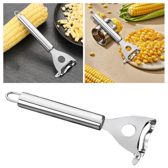 Gobbler Corn Shucker and Peeler Tool Effortless Stainless Steel 2 in 1 Stripper for Fresh Kernels