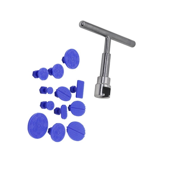 Efficient DIYer Auto Dents Fixing Repair Set 12 Puller Pad And T Handle For Small To Large Dents None Power Tool Required
