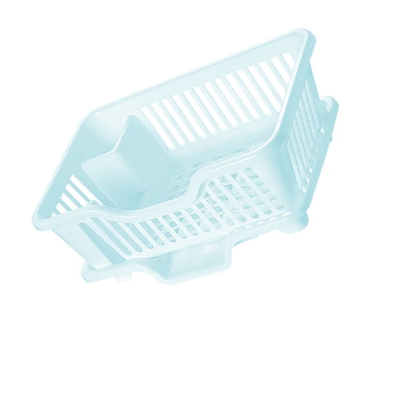 Efficient Dish Drying Rack with Tilted Design for Quick Water Drainage Plastic Construction Utensils Drainer