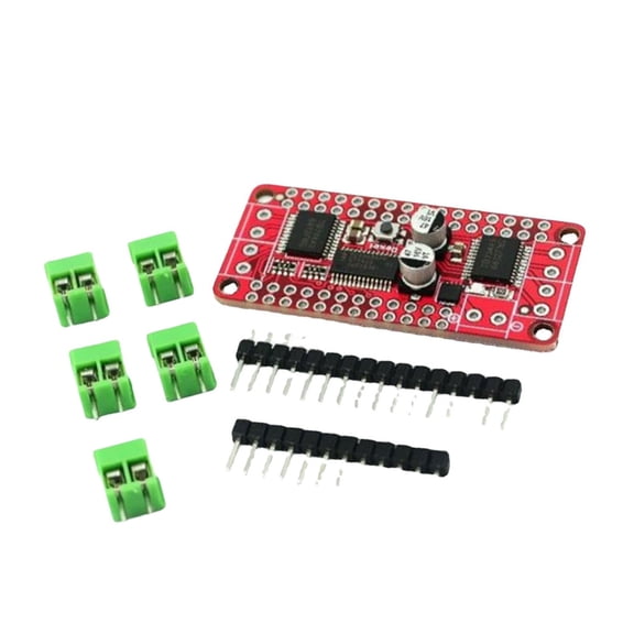 Efficient Double Motors Driver Board Utilizing TB6612 and PCA9685 Chip for Electronics with 1.2A per Channel Output Capacity
