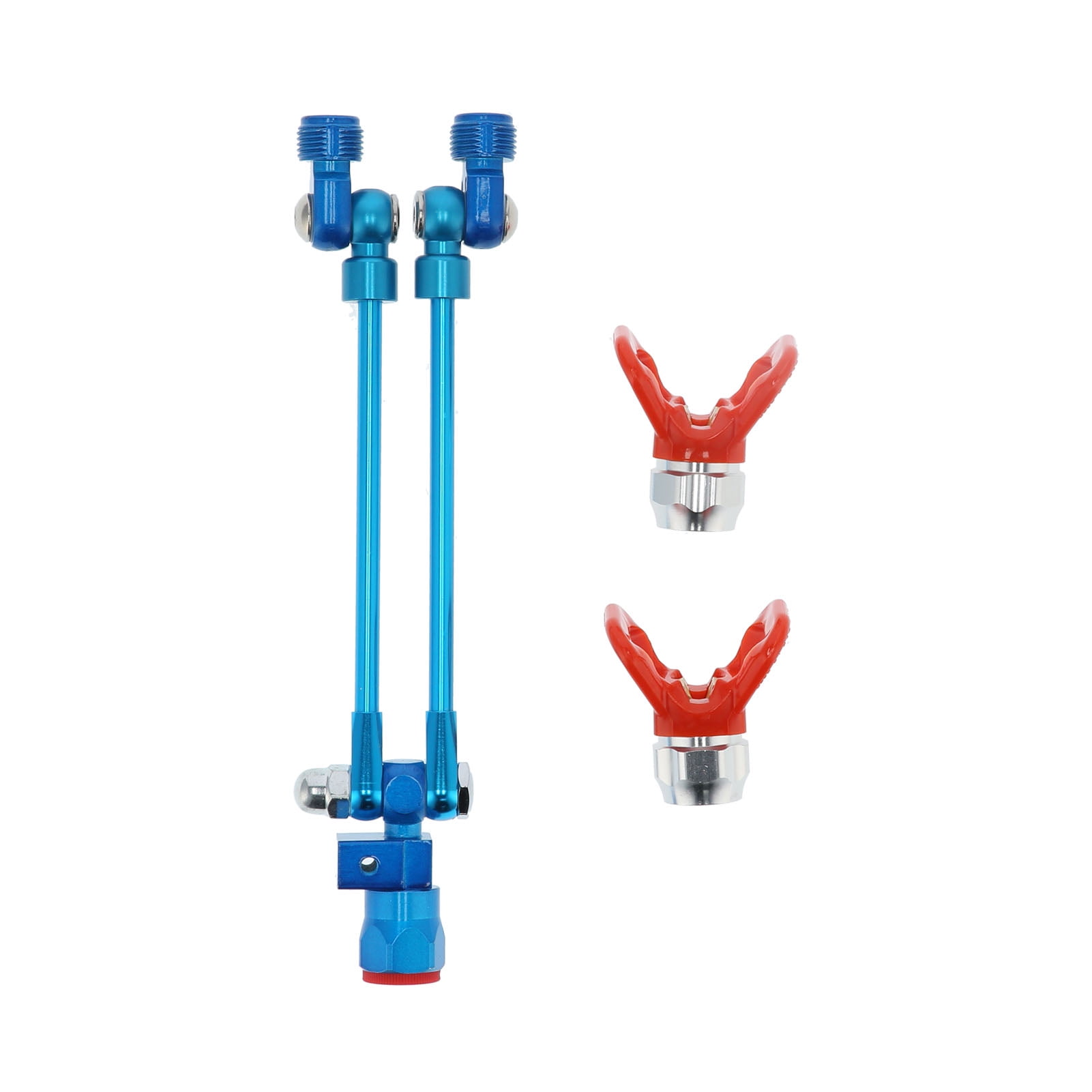 Efficient Double Nozzle Airless Paint Spray Gun Extension Pole, Hard