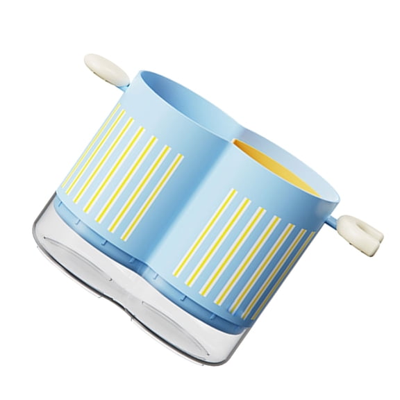 Efficient Double Section Tableware Tray With Drainage Holes Kitchen Essential